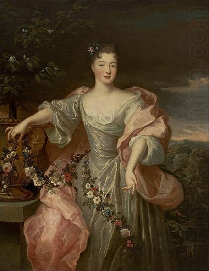 Portrait of a Bride with Flowers, Circle of Pierre Gobert